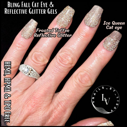Frosted Toffee Reflective Glitter Gel - HEMA, HPMA, TPO Free