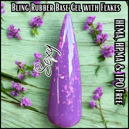 Paris & Sexy Rubber Base Gels With Flakes Mani - HEMA, HPMA, TPO Free