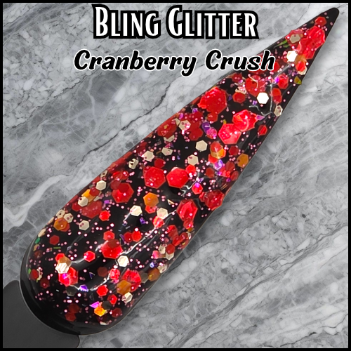 Cranberry Crush Glitter Gel - HEMA, HPMA, TPO Free