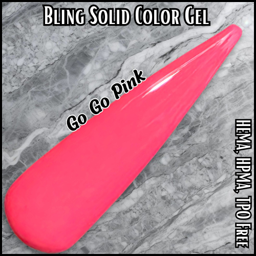 ULTRA Go Go Pink - A Bright Coal Pink Neon Gel - HEMA, HPMA, TPO Free