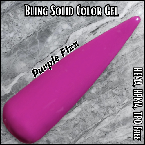 ULTRA Purple Fizz Neon Solid Color Gels - HEMA, HPMA, TPO Free