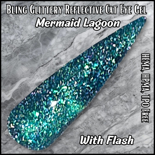 ULTRA Mermaid Lagoon Cat Eye Gel - Reflective Cat Eye - HEMA HPMA TPO Free