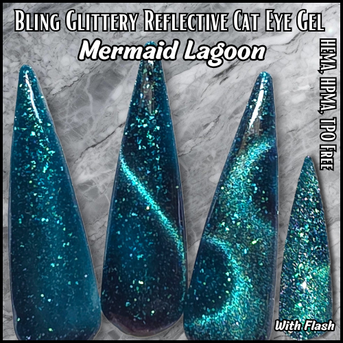 ULTRA Mermaid Lagoon Cat Eye Gel - Reflective Cat Eye - HEMA HPMA TPO Free