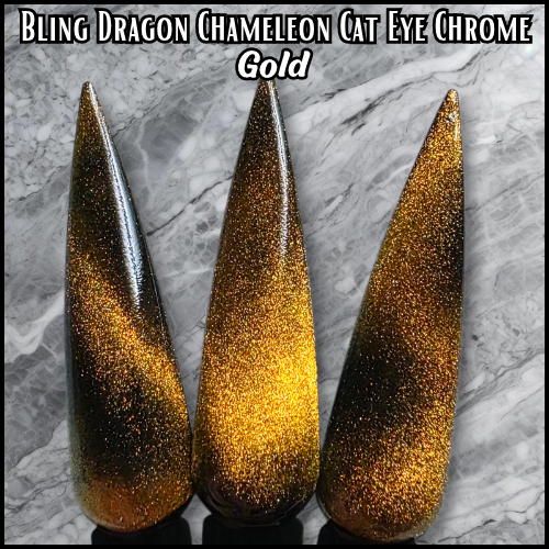Dragon Gold Chameleon Cat Eye Chrome Pigment
