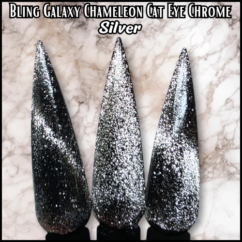Galaxy Silver Chameleon Cat Eye Chrome Pigment