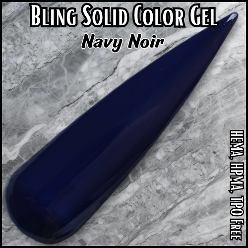 ULTRA Navy Noir Solid Color Gel - HEMA, HPMA, TPO Free