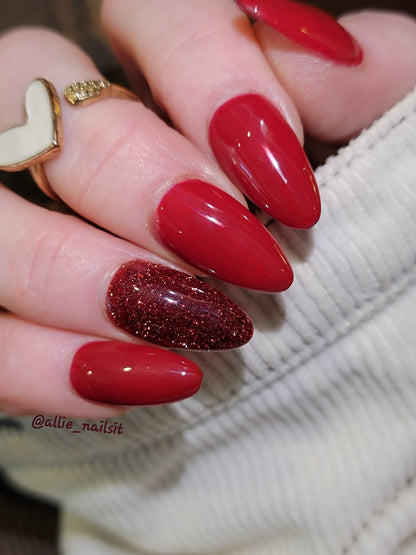 ULTRA Love Hurts Solid Color Gel - Original Retro Radiance Reflective Red Gel Mani - HEMA, HPMA, TPO Free