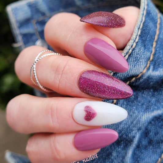 ULTRA Rosey Future - Original In The Clouds Rubber Base Gel & Temptation Cat Eye Gel Mani - HEMA, HPMA, TPO Free