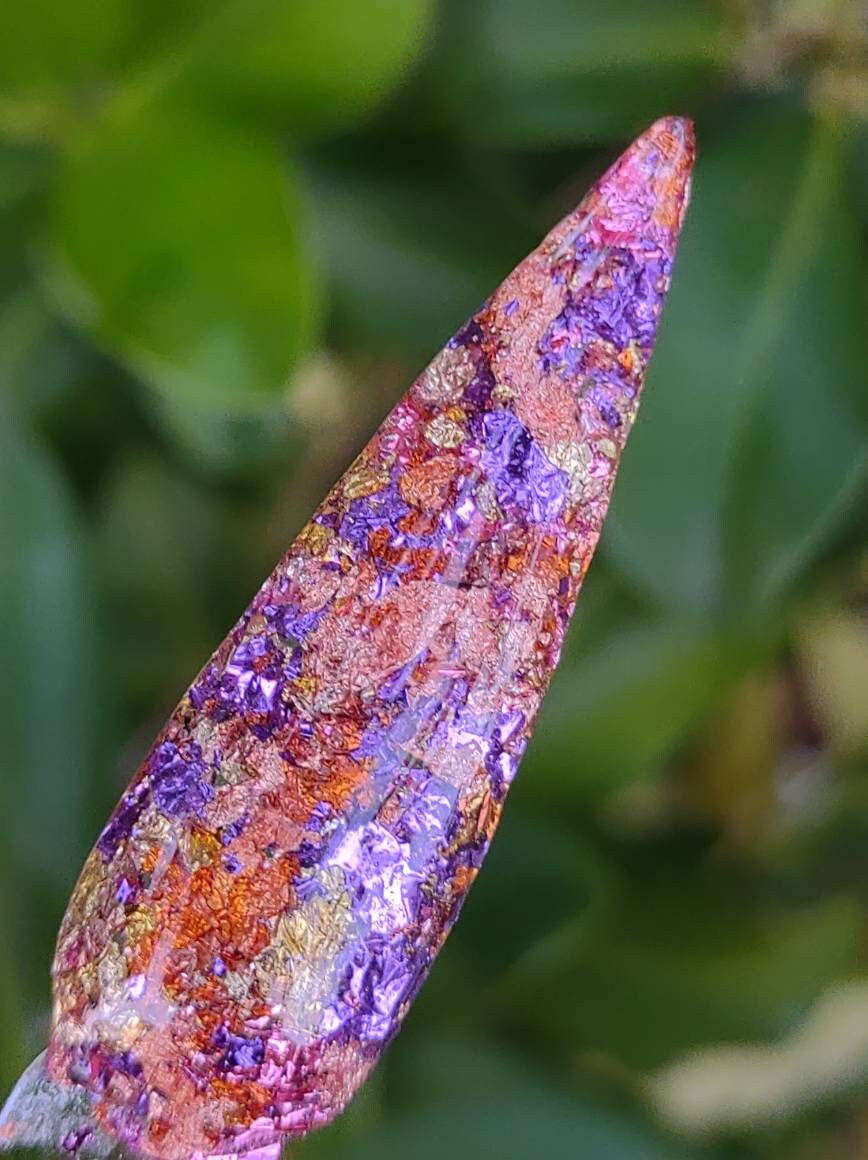 Meet Me At Sunset - Sunset, Purple, Pink Metallic Foils Dip / Acrylic Power Dip