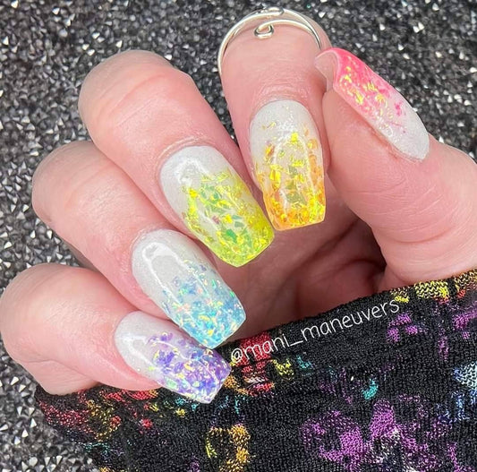 Rainbow Shots & White Pearl Glow Dip Set