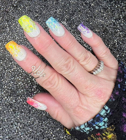 Rainbow Shots & White Pearl Glow Dip Set
