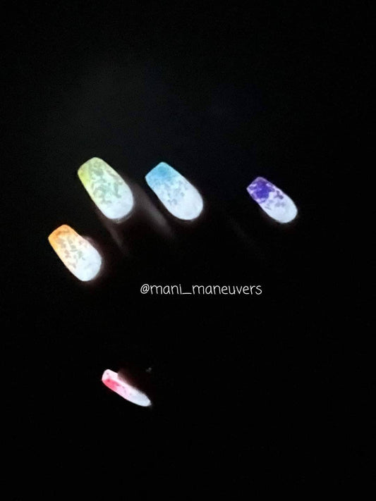Rainbow Shots & White Pearl Glow Dip Set