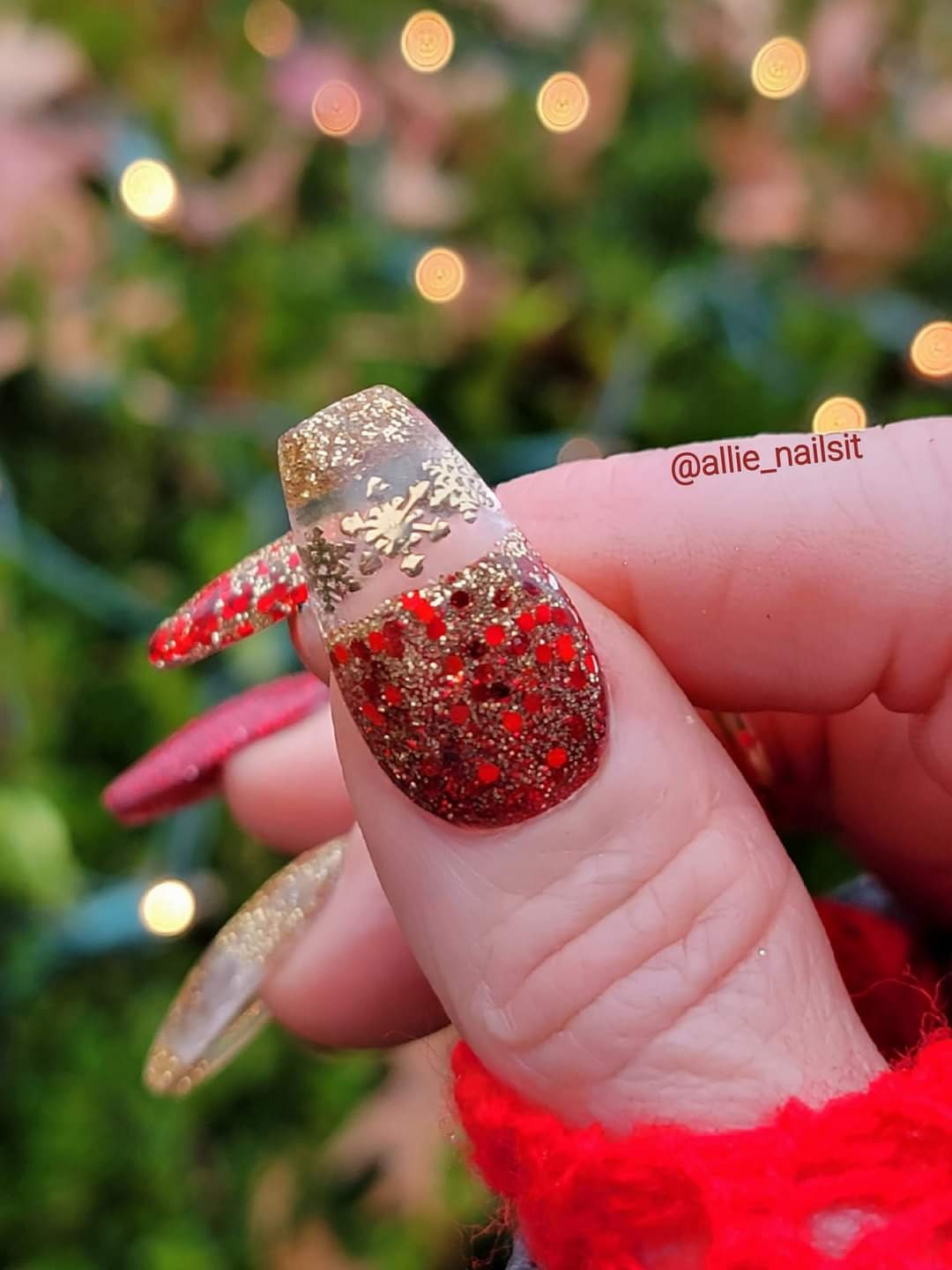Good as Gold Trio / Candy Apple, Good as Gold, Golden Rubies / Acrylic Nail Dip Powder