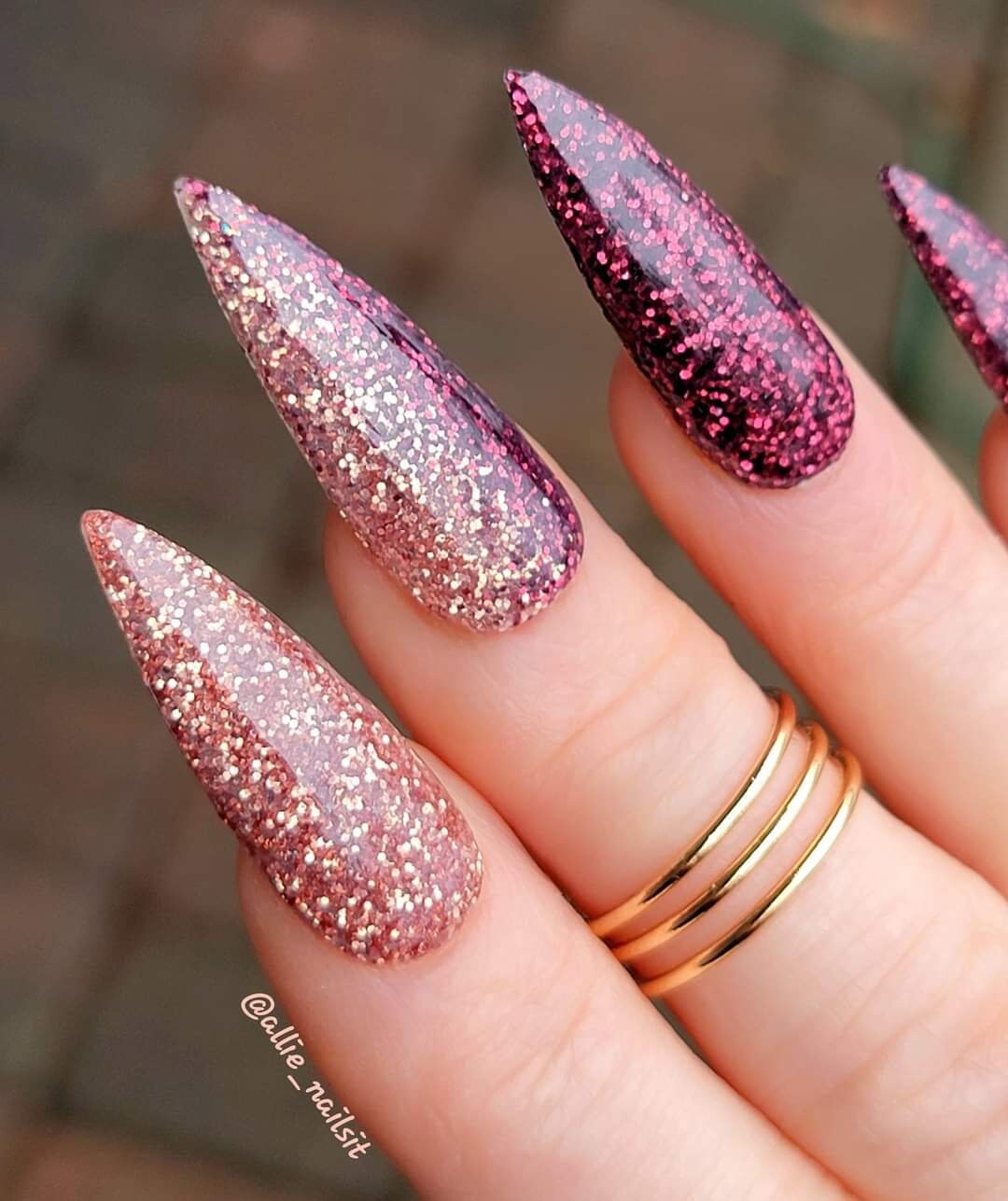 Wicked Desire Duo / Immortal Fantasy, Wicked Desire Glitter Dips / Acrylic Nail Dip Powder