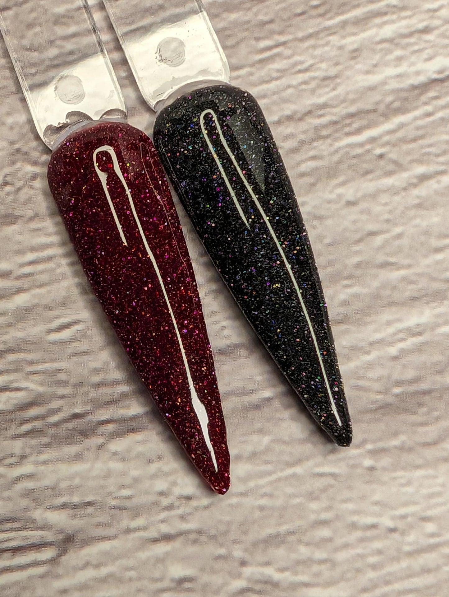 Reflective Black & Red Gels | Midnight Mirage, Retro Radiance | HEMA, HPMA, TPO Free uv/led | 15ml | Soak Off |
