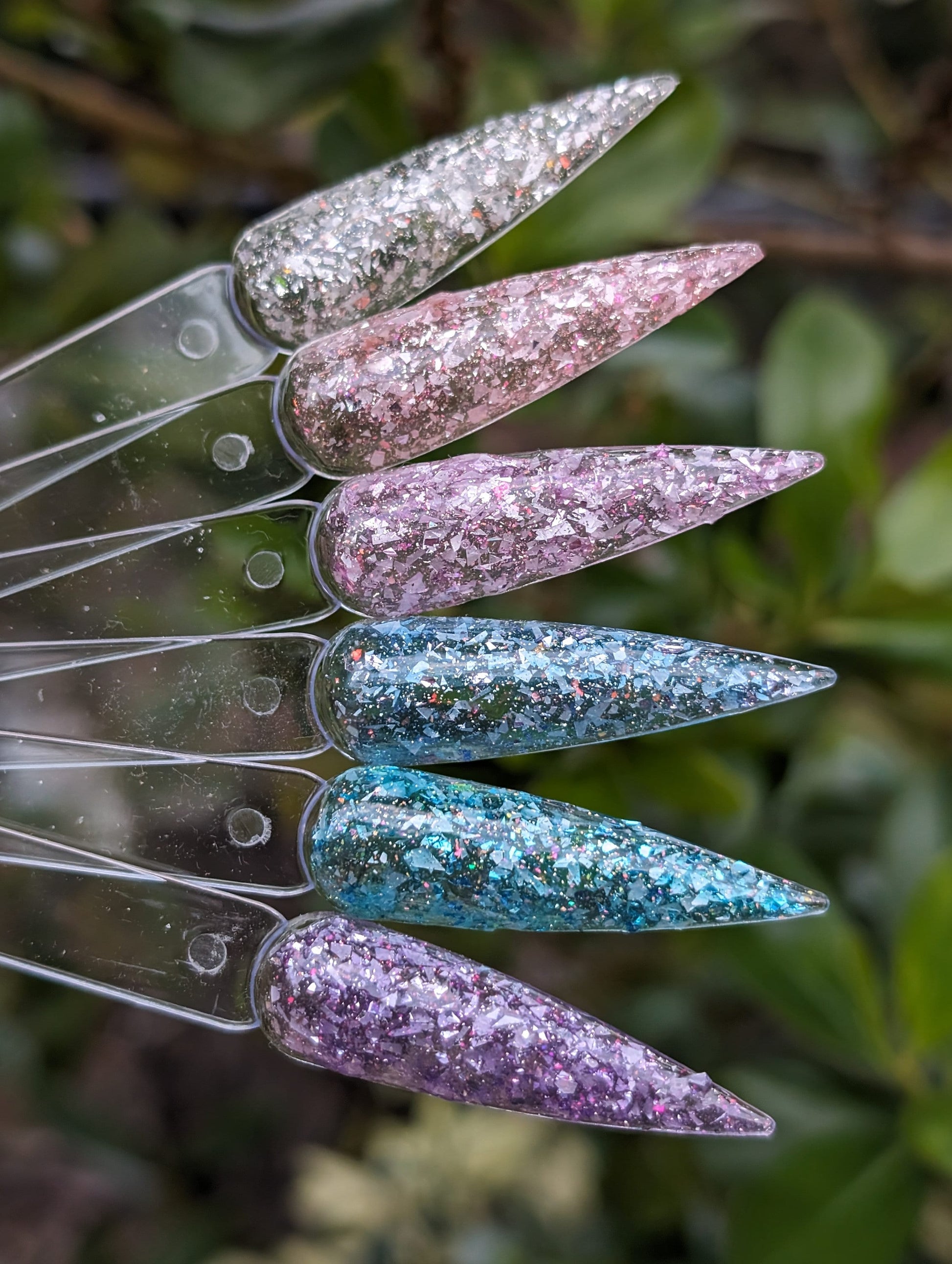 Lilac Lace Fantasy Flake Glitter Gel Polish | Flakes & Holographic Glitters, Lilac Jelly Base | HEMA, HPMA, TPO, 30 Free uv/led | 15ml |
