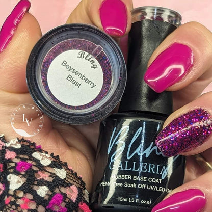 GrapeBerry Rubber Base Gel in Bottle | GrapeBerry | HEMA, HPMA, TPO Free uv/led | 15ml | Soak Off | Clear | Non-Yellowing | Gel Nai