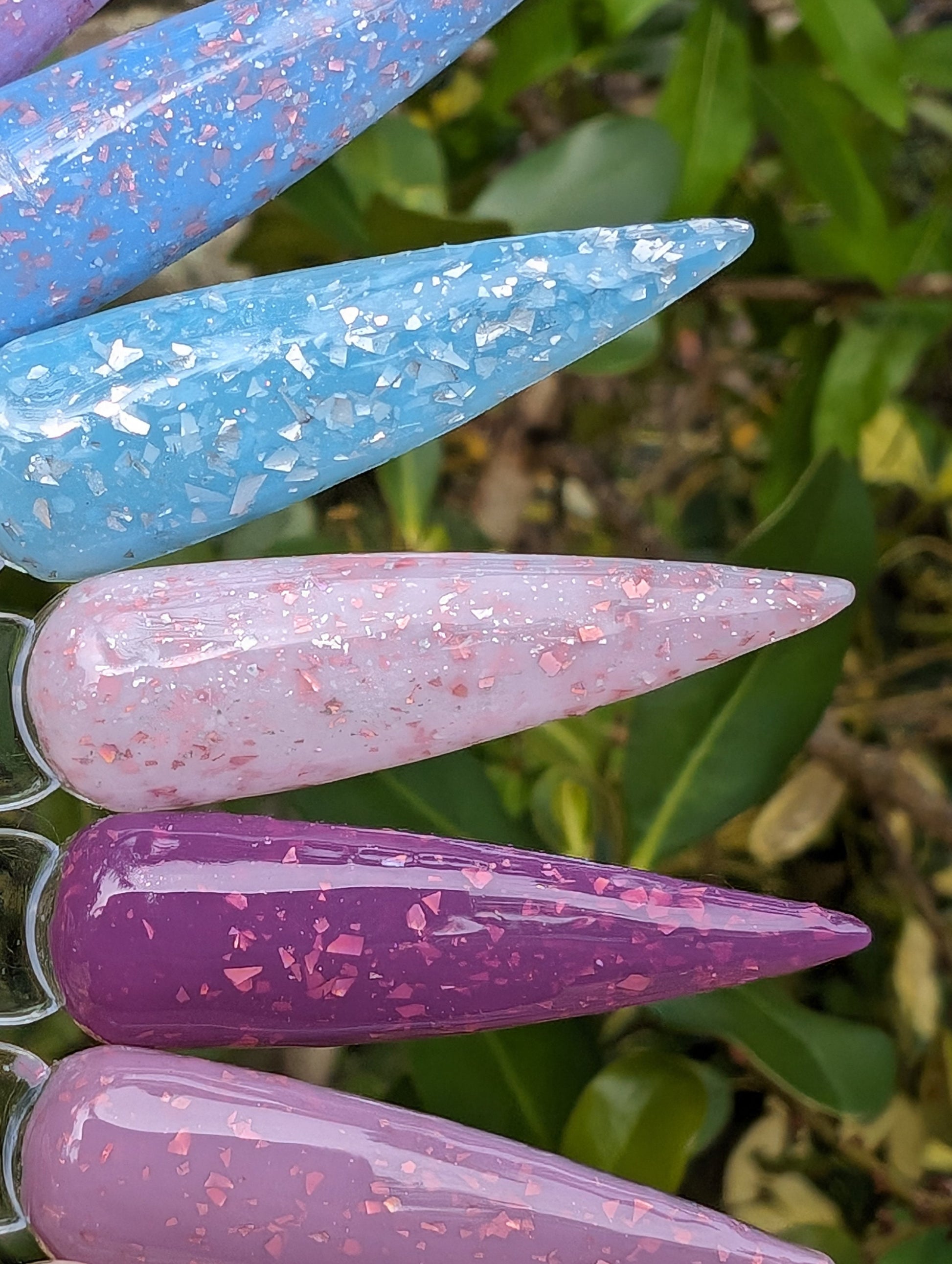 Rubber Base Gels with Flakes | Ballet, Ariel, Impulse, Glam, Sexy, Sizzle, Paris, Lace | HEMA, HPMA, TPO, 30 Free uv/led | 15ml | Soak Off |