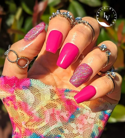 GrapeBerry Rubber Base Gel Mani | GrapeBerry | Rainbow Laser Cat Eye / HEMA, HPMA, TPO Free uv/led | 15ml | Soak Off | Gel Nai