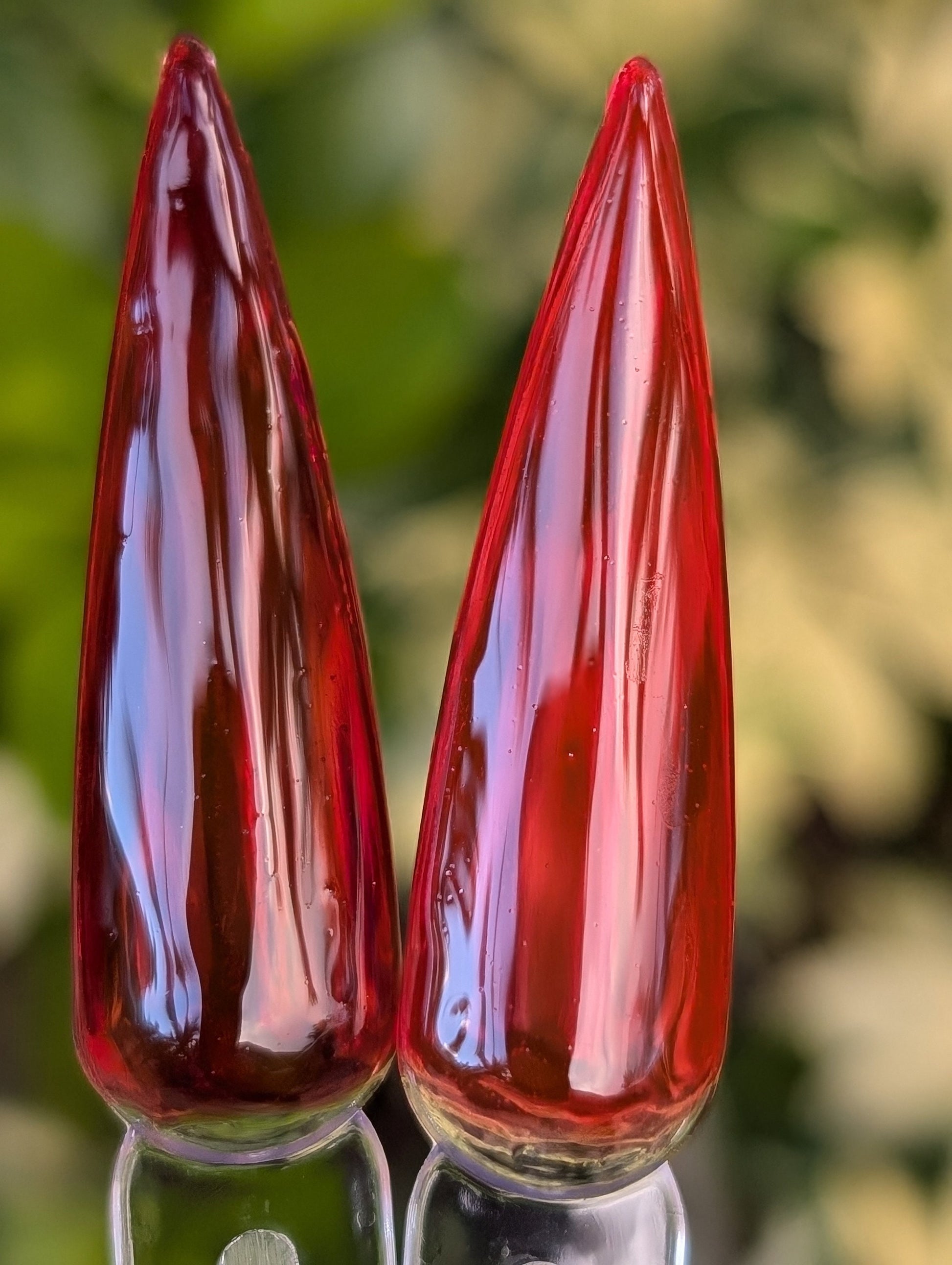 Red Jelly Gels | Cabernet and Red Hot Chili | HEMA, HPMA, TPO, 30 Free uv/led | 15ml |