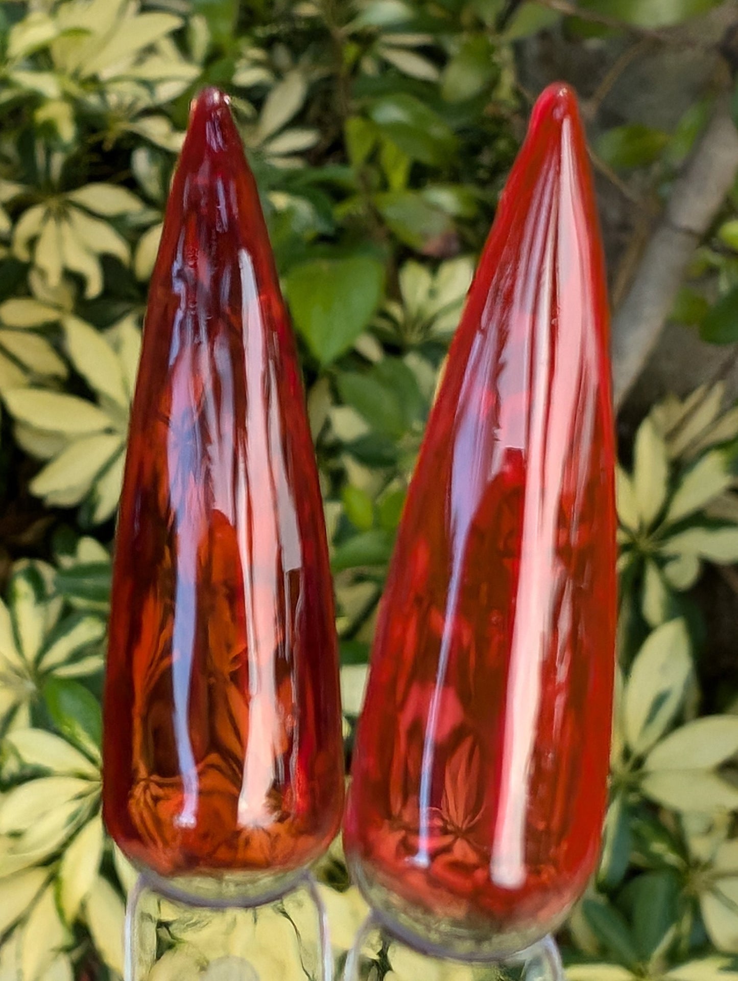 Red Jelly Gels | Cabernet and Red Hot Chili | HEMA, HPMA, TPO, 30 Free uv/led | 15ml |