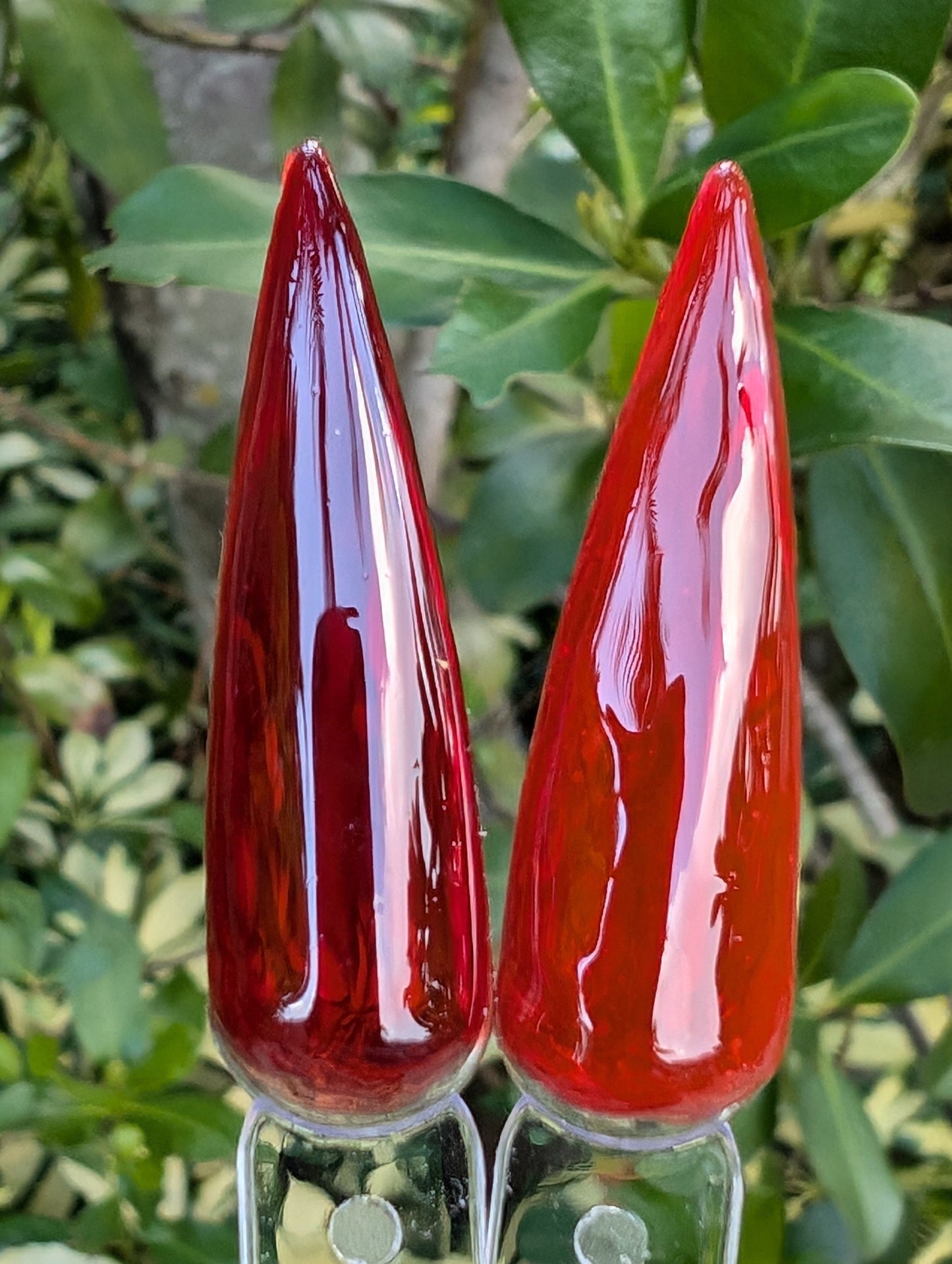 Red Jelly Gels | Cabernet and Red Hot Chili | HEMA, HPMA, TPO, 30 Free uv/led | 15ml |