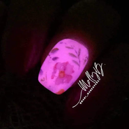 Flower Transfer Foil Overlay Set #1 | Floral Watercolor Accent Nails or Entire Mani | Apply Over Transfer Gel | 10 Strips 40in x1.5in each |