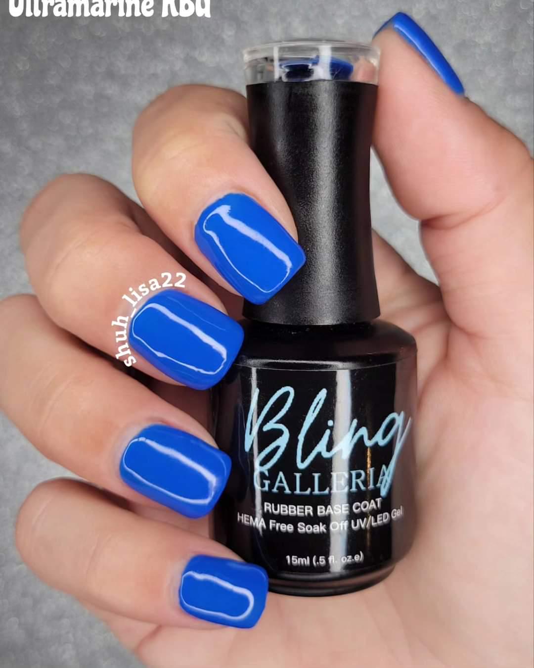 Ultramarine Rubber Base Gel Mani | HEMA, HPMA, TPO Free uv/led | 15ml | Soak Off | Clear | Gel Nail