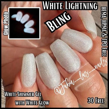White Lightning Glow-in-the-Dark Gel Polish