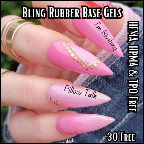 Pillow Talk Rubber Base | HEMA, HPMA, TPO Free uv/led | 15ml | Soak Off | Non-Yellowing | Gel Nail