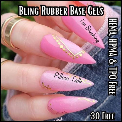 Pillow Talk Rubber Base | HEMA, HPMA, TPO Free uv/led | 15ml | Soak Off | Non-Yellowing | Gel Nail