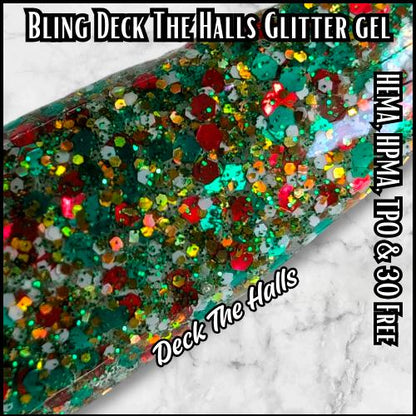 Deck The Halls Glitter Gels | Ruby Slippers and Gold Mine Glitter Gels | HEMA, HPMA, TPO, 30 Free uv/led |