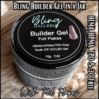 Builder Gel with Sparkles (Pink Escape, Rebel Rose, Berry Grove, Gossip Girl, Sweet Suede) - HEMA, HPMA, TPO Free