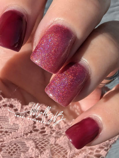 Touch of Sass Glitter Cat Eye Gel Maroon | Burgundy | Red | From Bling's XXX Collection | HEMA HPMA tpo Free uv/led | 15ml