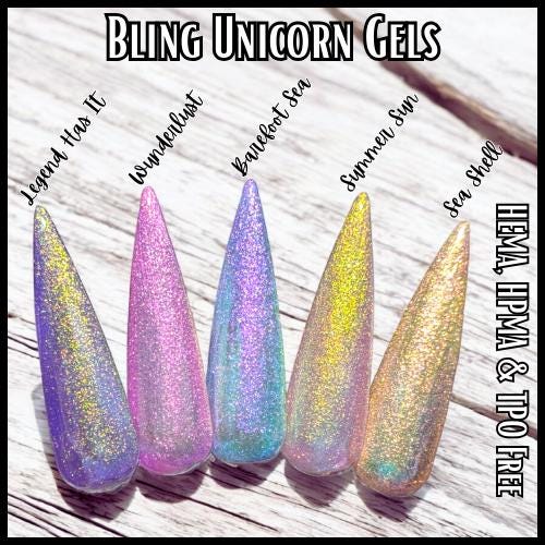 Unicorn Gel Polish | Iridescent | Mermaid | Pearl | Shell | Aurora | HEMA, HPMA, TPO Free | 15 ml |
