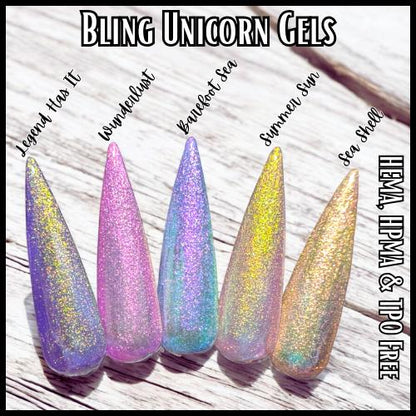 Summer Sun Unicorn Gel Mani - HEMA, HPMA, TPO Free