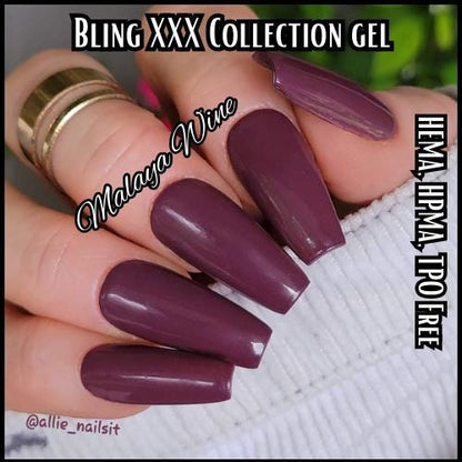 Malaya Wine Solid Gel | XXX Gel Collection | Burgundy | Maroon | HEMA HPMA tpo Free uv/led | 15ml