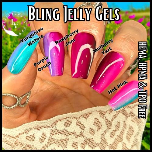 Hot Pink Jelly Gel | Build-able Color | HEMA, HPMA, TPO Free uv/led | 15ml |