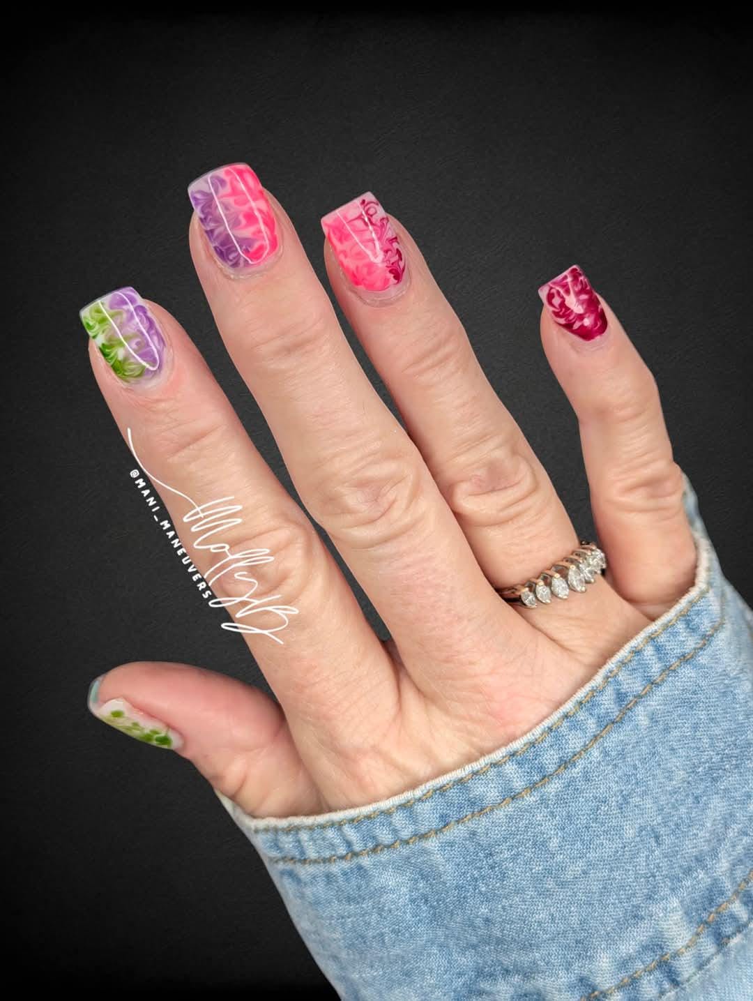 Jelly Gels Marble Mani - Turquoise Waters, Mint Jelly, Purple Crush, Hot Pink, Raspberry Jam, Mulberry Tart - HEMA HPMA TPO Free