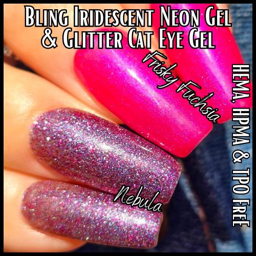Frisky Fuchsia & Nebula Mani - HEMA HPMA TPO Free