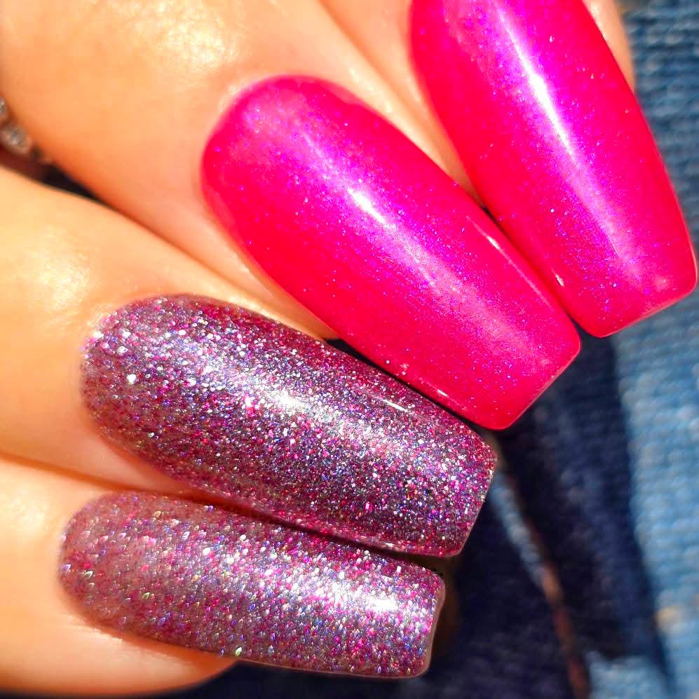 Frisky Fuchsia & Nebula Mani - HEMA HPMA TPO Free