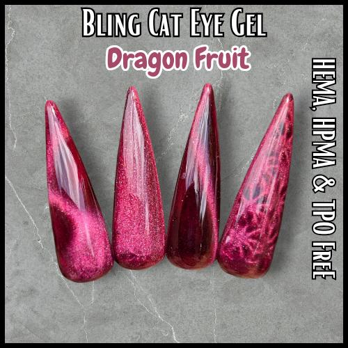 Dragon Fruit Gel | Cat Eye Dark Pink Cat Eye Gel | HEMA HPMA tpo Free uv/led | 15ml