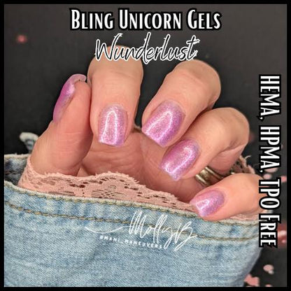 Wunderlust Unicorn Gel Mani | Iridescent | Mermaid | Pearl | Shell | Aurora | HEMA, HPMA, TPO Free | 15 ml |