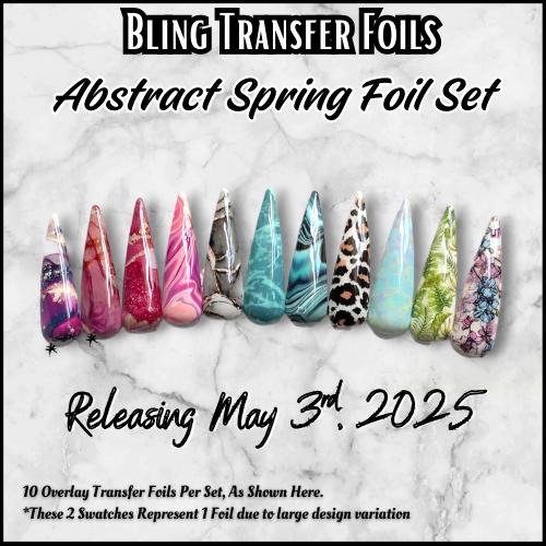 Abstract Spring Foil Overlay Set