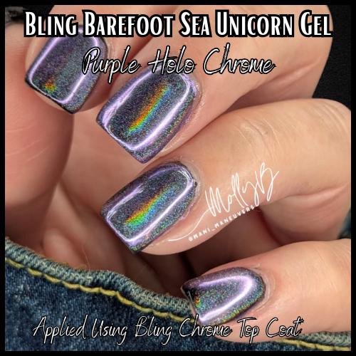 Holographic CHROME Mani | Color Shifting Effect Chrome Powder | Red Purple Blue Teal Chartreuse Light Bronze Silver | Chrome Pigment Not Dip