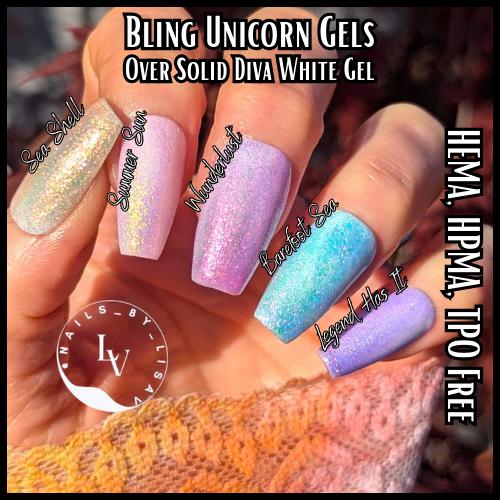 Unicorn Gel Mani | Iridescent | Mermaid | Pearl | Shell | Aurora | HEMA, HPMA, TPO Free | 15 ml |