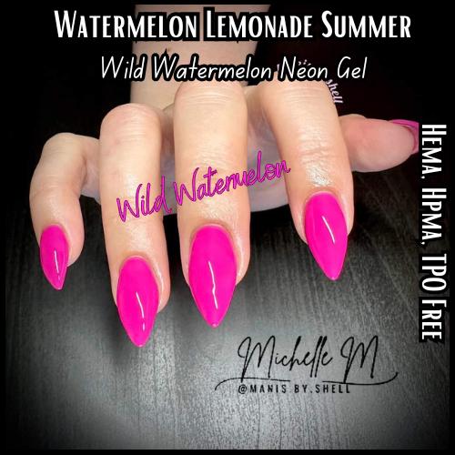 Neon Gel Mani | Wild Watermelon, Lemoncello, Tang Bang, Lime Pop, Coral Crush | HEMA, HPMA, TPO Free uv/led | 15ml |