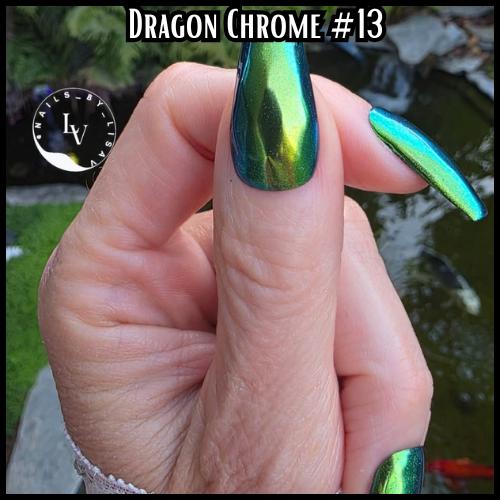 Dragon Chameleon CHROME #13 | Iridescent Color Shifting Effect Chrome Powder | Colorful Solid Coverage | Chrome Pigment | Not Dip