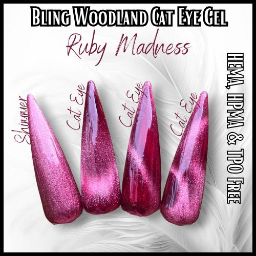 Ruby Madness Cat Eye | Woodland Cat Eye Gel Collection | HEMA, HPMA, TPO Free