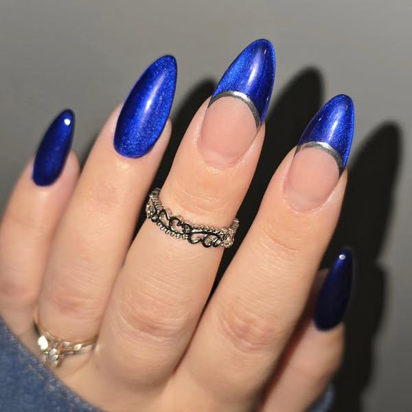 Royal Velvet Jewel Shimmer Cat Eye Gels | Silver Liner Gel | HEMA, HPMA, TPO Free uv/led | 15ml